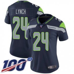 Tops - Women Seahawks Marshawn Lynch 100th Season Jersey Tops - Women Seahawks Marshawn Lynch 100th Season Jersey
